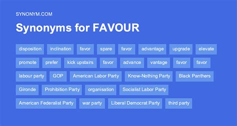 favour synonym